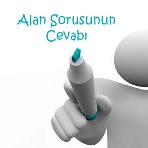 Alan Sorusunun Cevabı Alan Sorusunun Cevabı